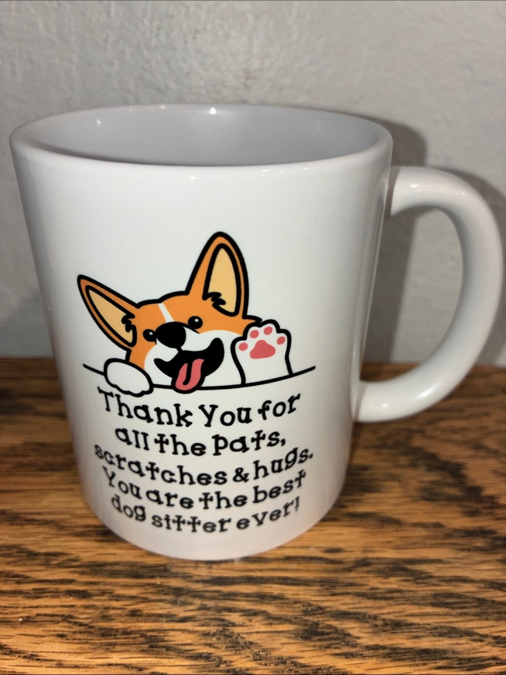 MUG (NWOT) Best Dog Sitter Ever Ceramic White Coffee/Tea Mug in Original Package